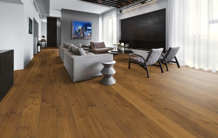 Kahrs Smaland Sevede Engineered Oak Flooring, Smoked, Rustic, Brushed, Oiled, 187x3.5x15mm Image 2