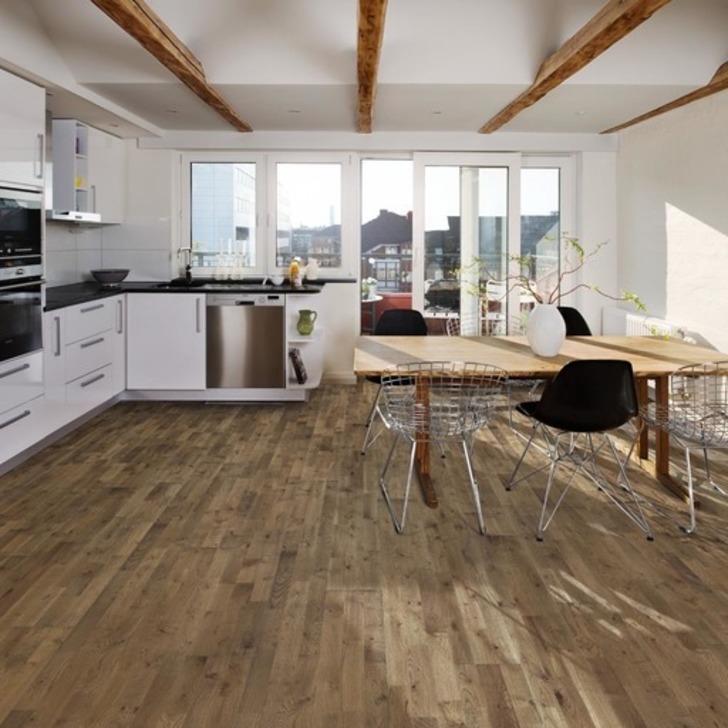 Kahrs Gotaland Backa Engineered Oak Flooring, Rustic, Stained, Brushed & Oiled, 15x3.5x196mm Image 2