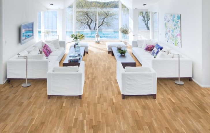 Kahrs Activity Engineered Oak Flooring, Natural, Satin Lacquered, 200x3.6x30mm Image 2