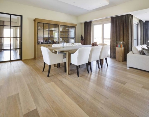 Tradition Classics Loire Engineered Oak Flooring, Smoked, Brushed, White Oiled, 190x15x1860mm Image 1