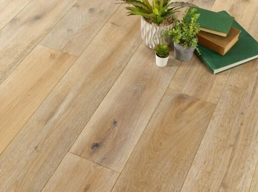 Blanko Budget Montilla, Engineered Oak Flooring, Deep Brushed & White Oiled, 190x15x1900mm Image 2