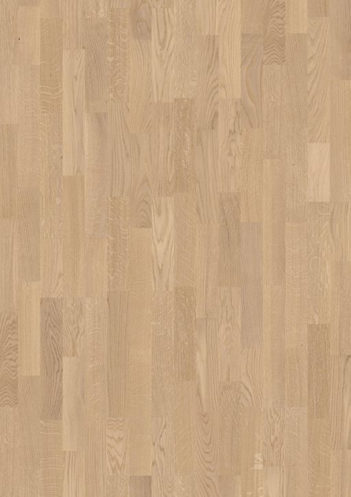 Boen Andante Oak White Engineered 3-Strip Flooring, Matt Lacquered, 215x14x2200mm Image 1