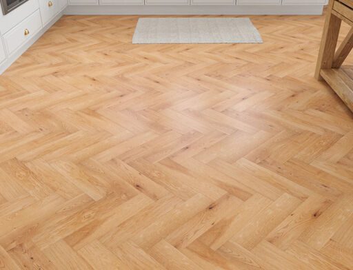 Trofors Engineered Oak Flooring, Herringbone, Rustic, Golden Brushed & Oiled, 80x20x350mm Image 3
