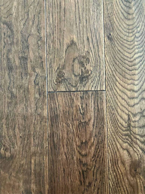 Chene Coffee Oak Solid  Flooring, Handscarped, 125x18mm Image 1