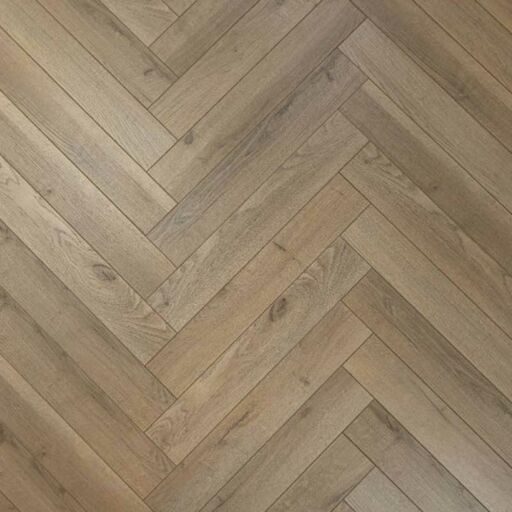 Evergreen Grey Oyster Herringbone Laminate Flooring, 100x12x600mm Image 1