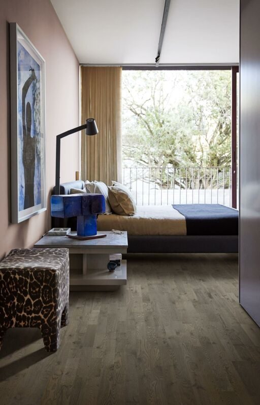Kahrs Beyond Retro Strip Charcoal Light Engineered 3-Strip Wood Flooring, Ultra Matt Lacquer, 200x15x2423mm Image 4