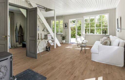 Kahrs Beyond Retro Strip Frozen Hazelnut Engineered 3-Strip Wood Flooring, Ultra Matt Lacquer, 200x15x2423mm Image 3