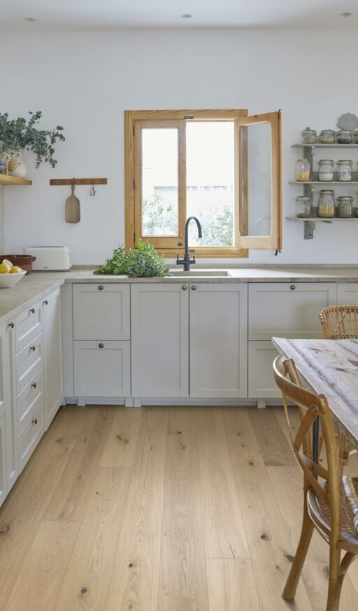 Kahrs Flora Oak Edelweiss Engineered Flooring, Rustic, Brushed & Oiled, 187x13x2266mm Image 4