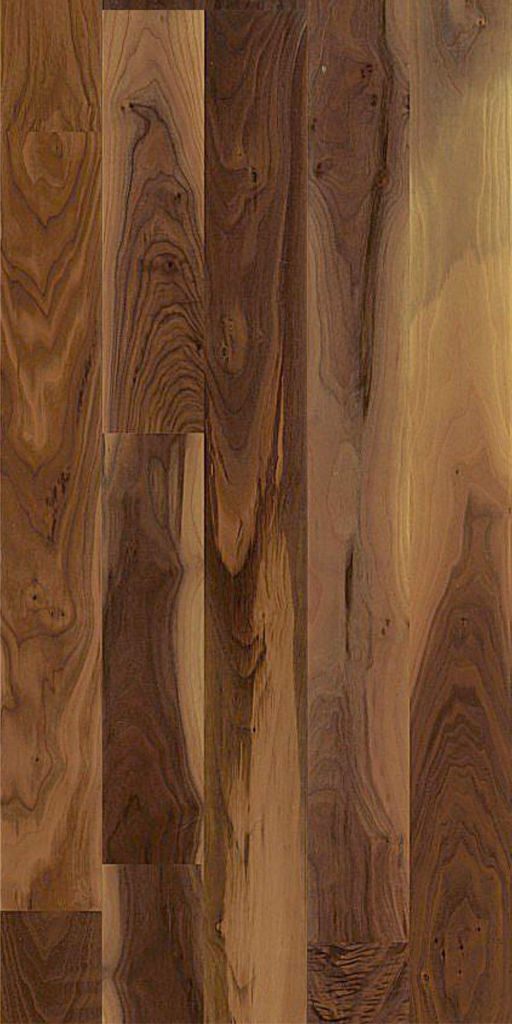 Kahrs Georgia Walnut Engineered 2-Strip Wood Flooring, Oiled, 200x3.5x15mm Image 1
