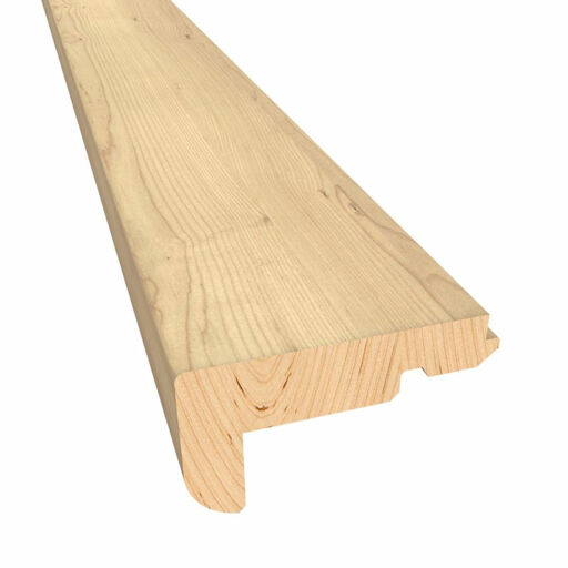 Kahrs Hard Maple Solid Stair Nosing for 15mm Woodloc, Satin Lacquered, 35x60x1200mm Image 1