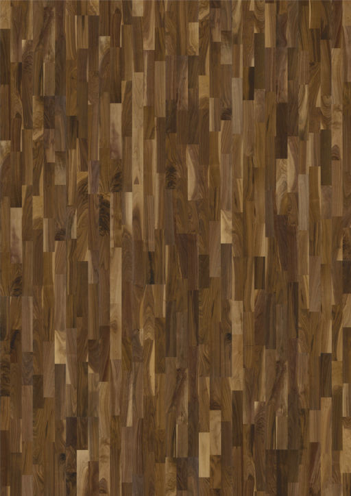Kahrs Hartford Walnut Engineered 3-Strip Wood Flooring, Lacquered, 200x15x2423mm Image 1