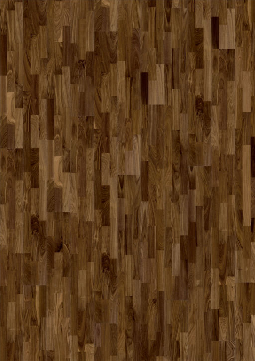 Kahrs Montreal Walnut Engineered 3-Strip Wood Flooring, Lacquered, 200x15x2423mm Image 1