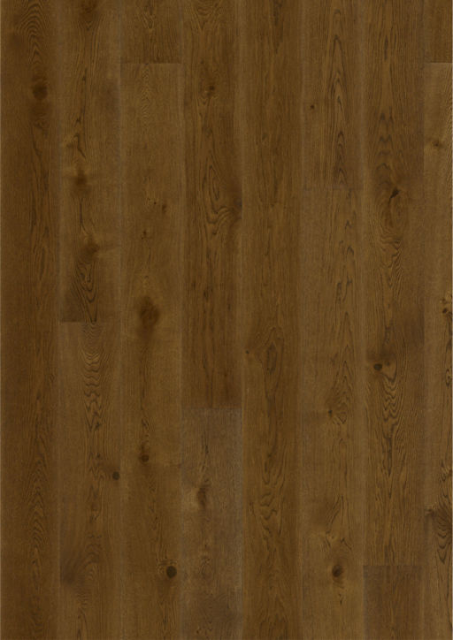 Kahrs Nouveau Rich Oak Engineered 1-Strip Wood Flooring, Brown Stained, Brushed, Matt Lacquered, 187x3.5x15mm Image 1