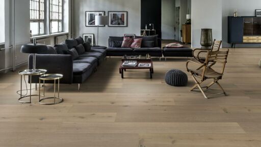 Kahrs Oak Chillon Engineered Oak Flooring, Rustic, Smoked, Brushed & Oiled, 305x18x2400mm Image 3