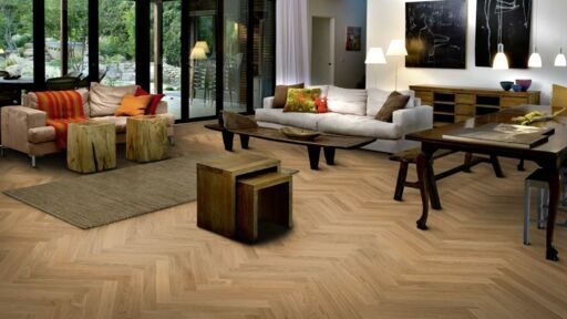 Kahrs Studio Natural Herringbone Engineered Oak Flooring, Prime, Oiled, 70x11x490mm Image 3