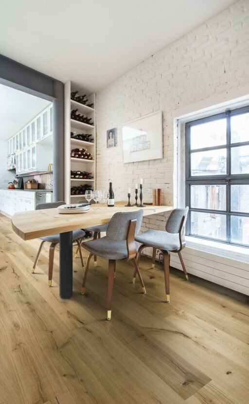 Kahrs Texture Oak Natur Engineered Flooring, Brushed & Oiled, Saw Marks, 187x15x2420mm Image 1