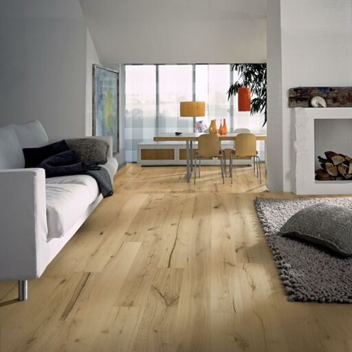 Kahrs Texture Oak Rohoptic Engineered Flooring, Brushed & Oiled, Saw Marks, Smoked, 187x15x2000mm Image 2
