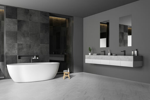 Luvanto Design Tiles Carrara White Luxury Vinyl Flooring, 305x2.5x610mm Image 2