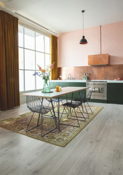 QuickStep Alpha Bloom, Cotton Oak Cold Grey Vinyl Flooring, 209x6x1494mm Image 2