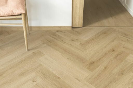 QuickStep Alpha Ciro, Botanic Beige Herringbone Vinyl Flooring, 126x6x630mm Image 4