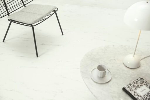 QuickStep Alpha Oro Base, Marble Carrara White Vinyl Flooring, 303x4x610mm Image 1