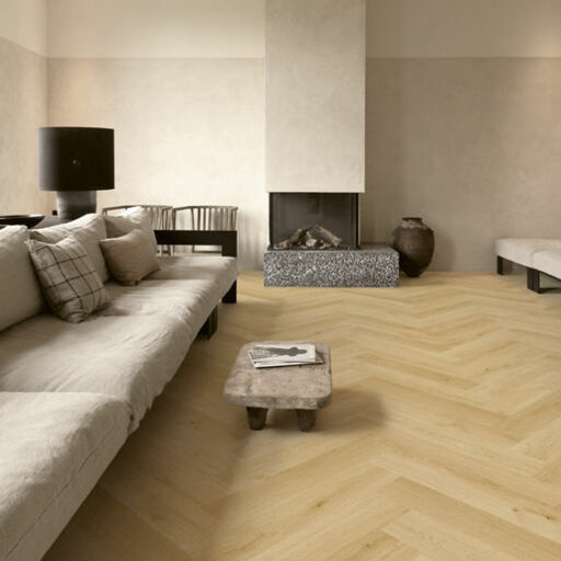 QuickStep Impressive Design, Cardamom Oak Herringbone Laminate Flooring, 131x8x655mm Image 3