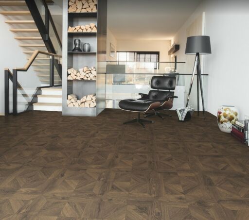 QuickStep Impressive Patterns, Royal Oak Dark Brown Laminate Flooring, 8mm Image 3