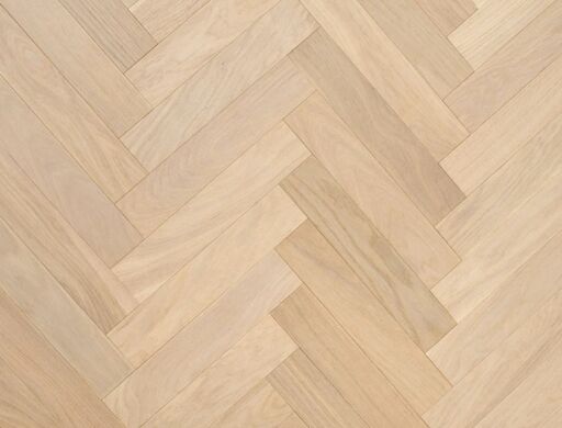 Thalarin Engineered Oak Flooring, Herringbone, White, Smoked, Brushed, Rustic, UV Oiled, 70x10x350mm Image 1