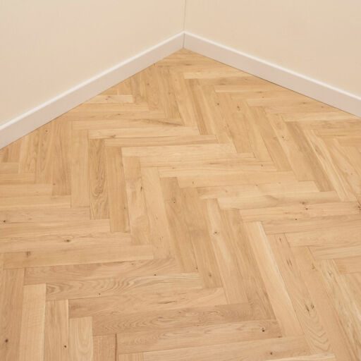 Tradition Classics Solid Oak Parquet Flooring Blocks, Unfinished, Rustic, 70x22x350mm Image 2