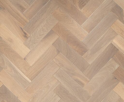 Dawnroot Herringbone Engineered Oak Flooring, Grey Smoked, Brushed, UV Lacquered, 80x10x300mm Image 1
