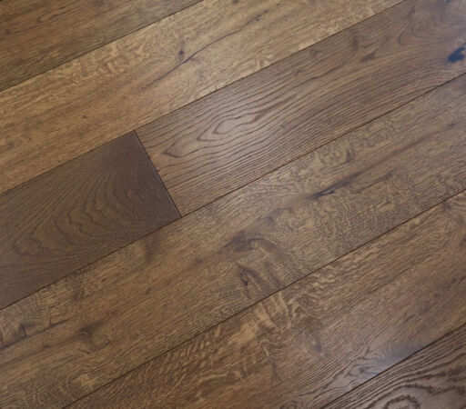Tradition Engineered Oak Flooring, Scandi Smoked, Brushed, UV Oiled, 190mm x 14mm x 1900mm Image 4