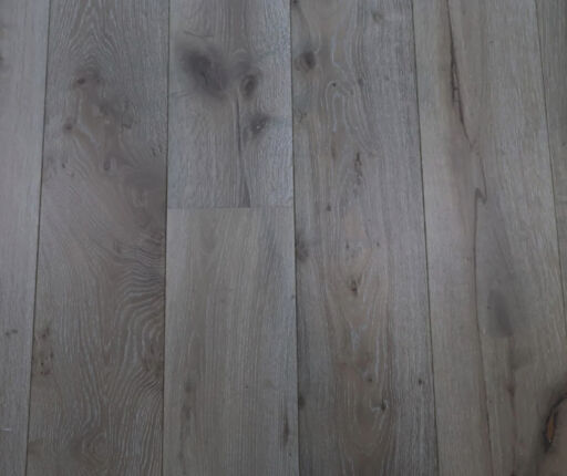 Tradition Engineered Oak Flooring, Whiteleaf Grey, Brushed, Matt Lacquered, 190mm x 14mm x 1900mm Image 3