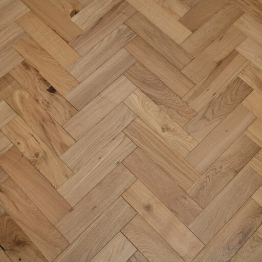 Tradition Engineered Oak Herringbone Flooring, Natural, Brushed, Matt Lacquered, 80x18x300mm Image 2