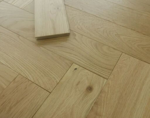 Tradition Engineered Oak Parquet Flooring, Herringbone, Brushed & Oiled, 125x14x600mm Image 3