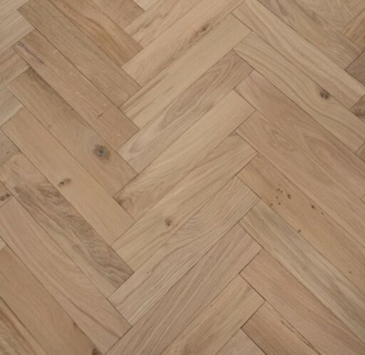 Tradition Engineered Oak Parquet Flooring, Herringbone, Natural, Unfinished, 125x14x600mm Image 3