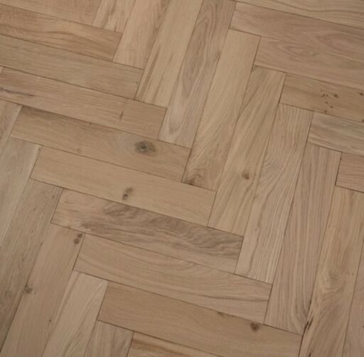 Tradition Engineered Oak Parquet Flooring, Herringbone, Natural, Unfinished, 125x14x600mm Image 2