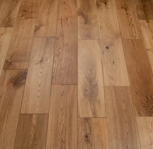 Tradition Solid Oak Flooring, Rustic, Brushed, Oiled, RLx90x18mm Image 1