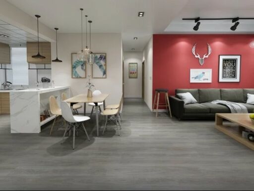 Tradition WPC Smoked Grey Vinyl Flooring Planks (with 1mm built-in underlay), 178x6.5x1217mm Image 1