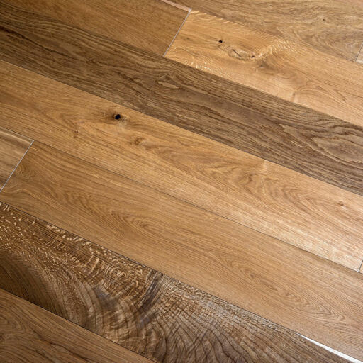 V4 Deco Plank, Smoked Oak Engineered Flooring, Rustic, Brushed & UV Oiled, 190x14x1900mm Image 4