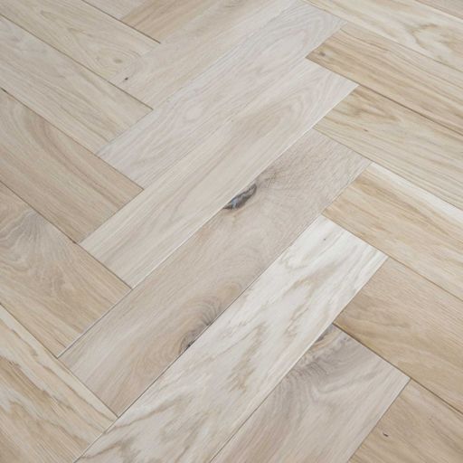 V4 Unfinished, Engineered Oak Parquet Flooring, Smooth Sanded, Rustic, 90x14x400mm Image 4