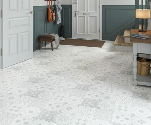 Wintermere Victorian Tile Laminate Flooring, 405x8x805mm Image 2