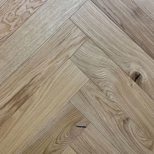 Xylo Engineered Oak Flooring, Rustic, Herringbone, Brushed & UV Oiled, 125x14x625mm Image 1