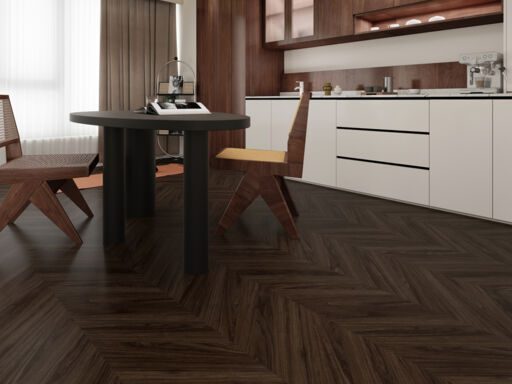 Xylo Fitzrovia Chevron, Escena Light Walnut SPC Vinyl Flooring, 127x6x600mm Image 2
