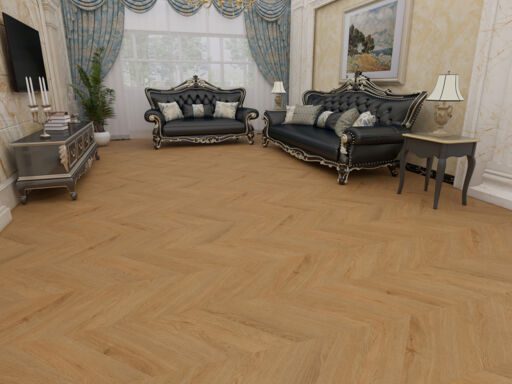 Xylo Fitzrovia Chevron, Grayhawk SPC Vinyl Flooring, 127x6x600mm Image 2
