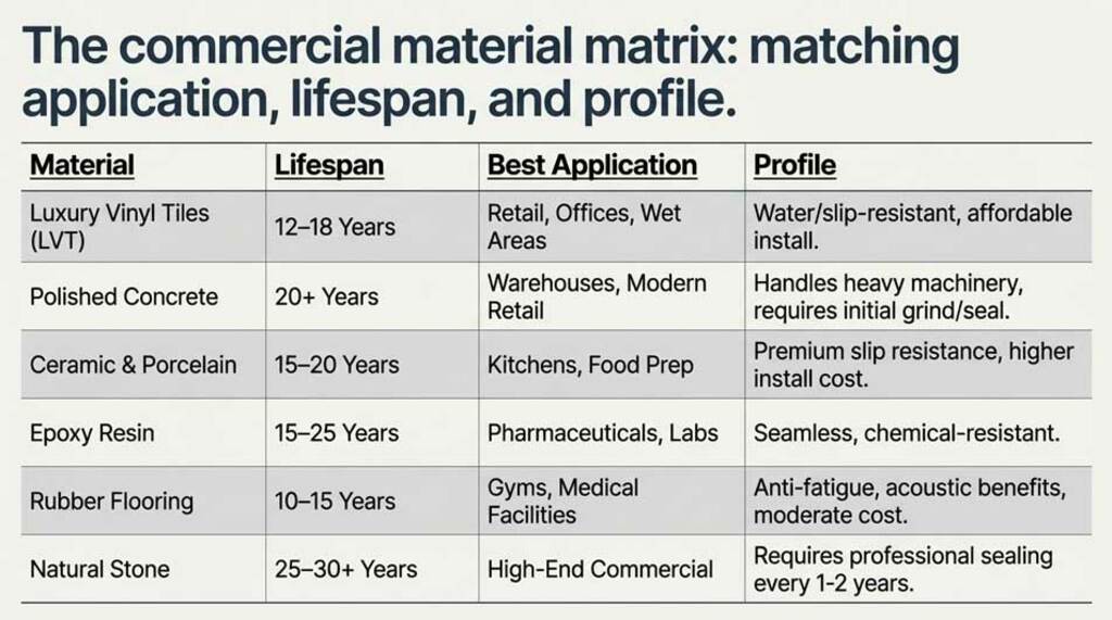 Essential flooring options for commercial environments Essential flooring options for commercial environments