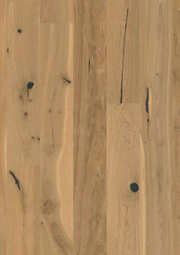 Boen Authentic Oak Plank Castle Wood Flooring, Deep Brushed, Live Natural, 14x209x2200 mm