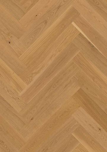 Boen Soft Brown Oak Herringbone T/G Wood Flooring, Brushed, Live Matt, 10.5x137x790 mm