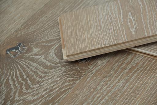 Tradition Select Engineered Oak Flooring, Smoked, Brushed, White Washed, UV Oiled, 190x15x1900mm