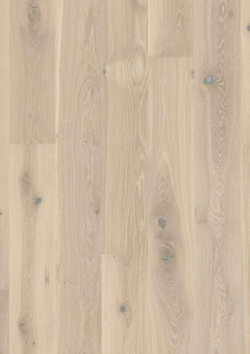 Boen Pale White Oak Plank Castle Wood Flooring, Brushed, Live Pure™, 14x209x2200 mm