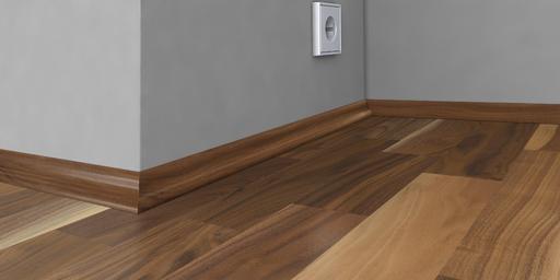 Kahrs Skirtings Solid Scotia Walnut, Satin Lacquered Thumb